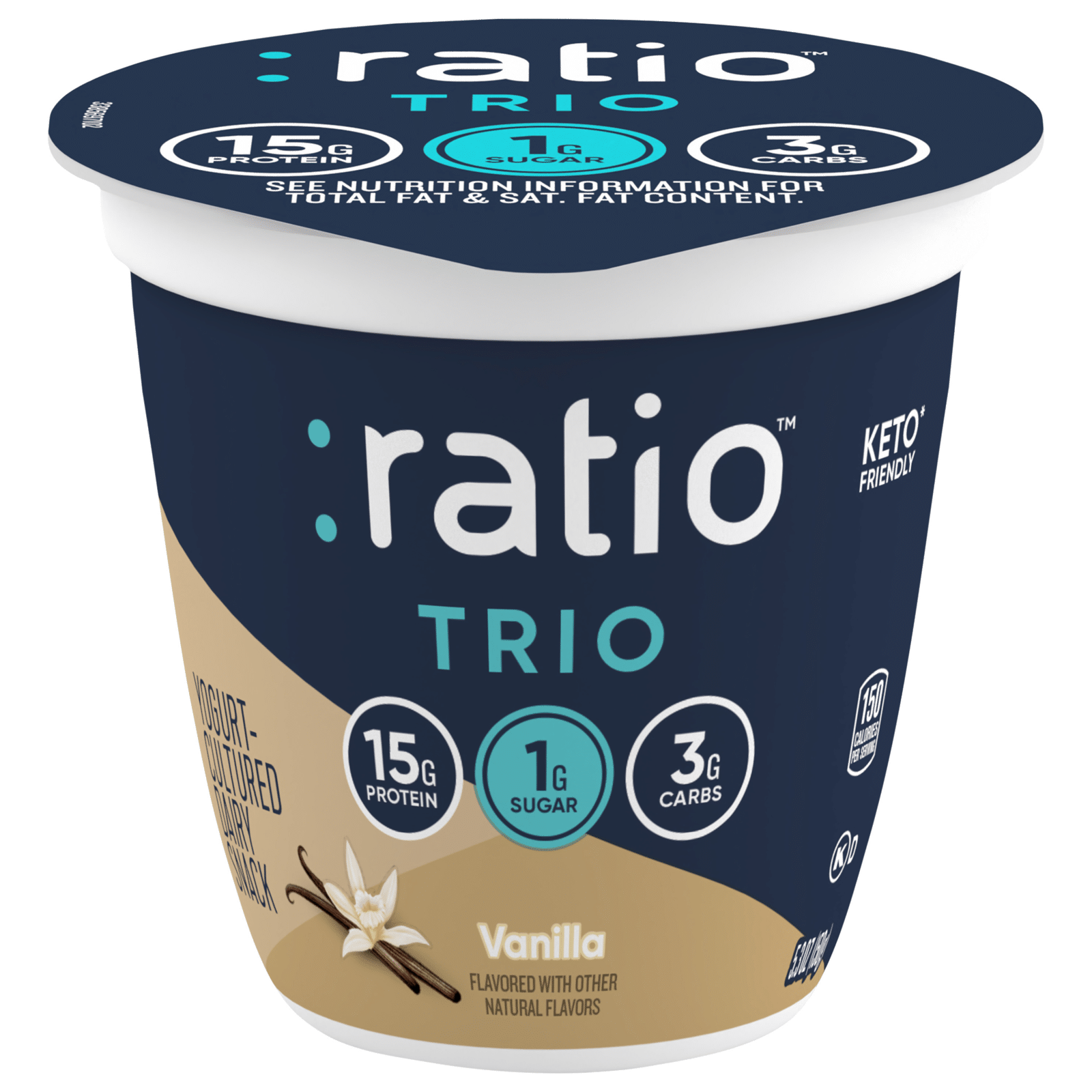 :ratio Keto Friendly Vanilla Dairy Snack