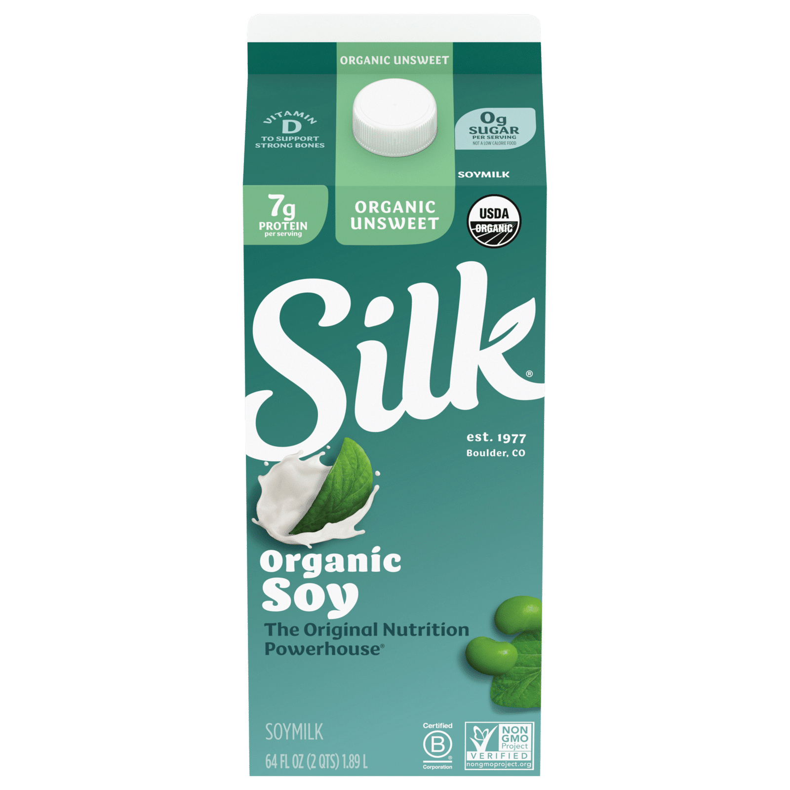Silk Soy Milk Unsweet Organic