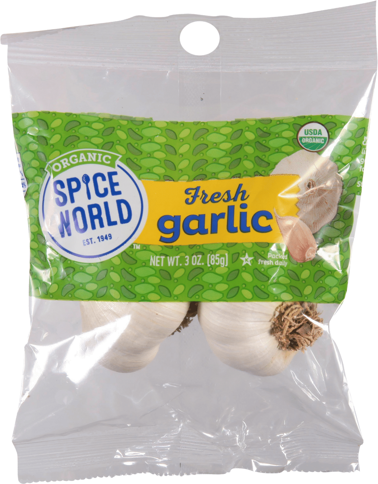 Spice World Organic Fresh Garlic