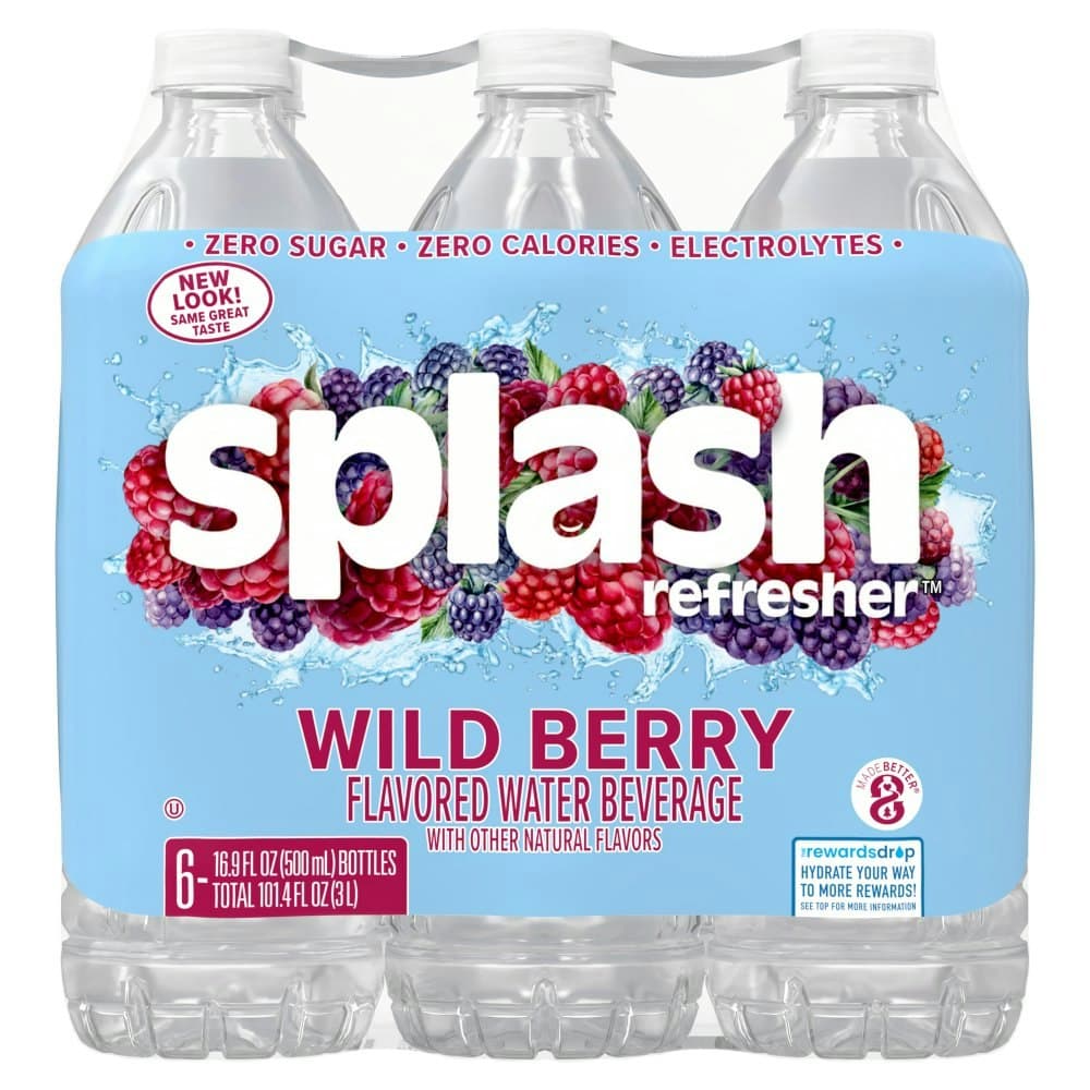 Splash Refresher Zero Sugar Water Wild Berry
