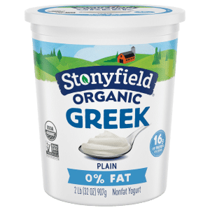 Stonyfield Greek Nonfat Yogurt Plain Organic