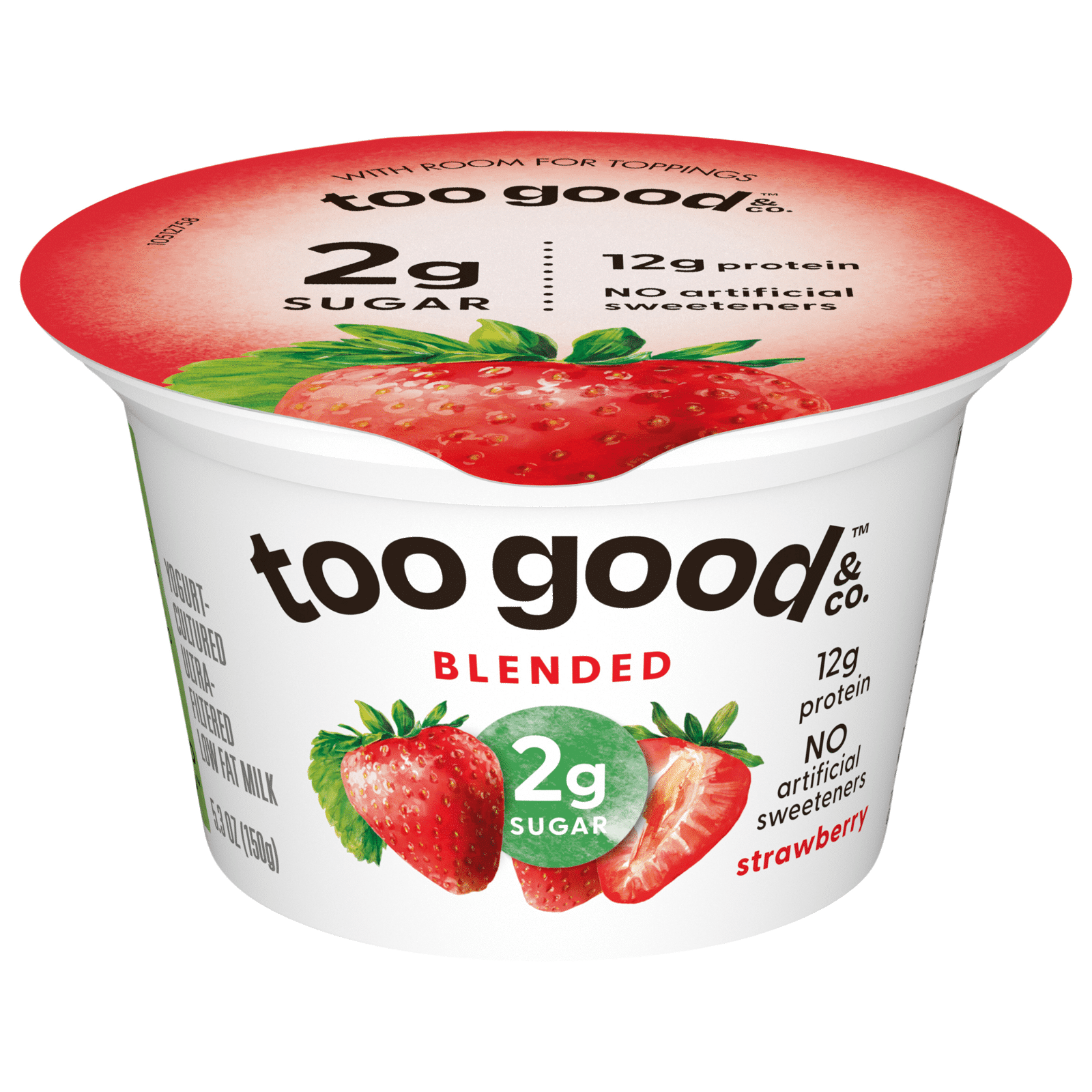 Two Good Ultr-Filtered Low Fat Milk Yogurt Strawberry