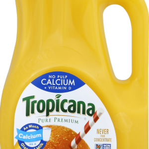 Tropicana 100% Orange Juice Calcium + Vitamin D, No Pulp