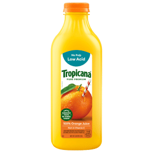 Tropicana Pure Premium 100% Juice Low Acid No Pulp Orange
