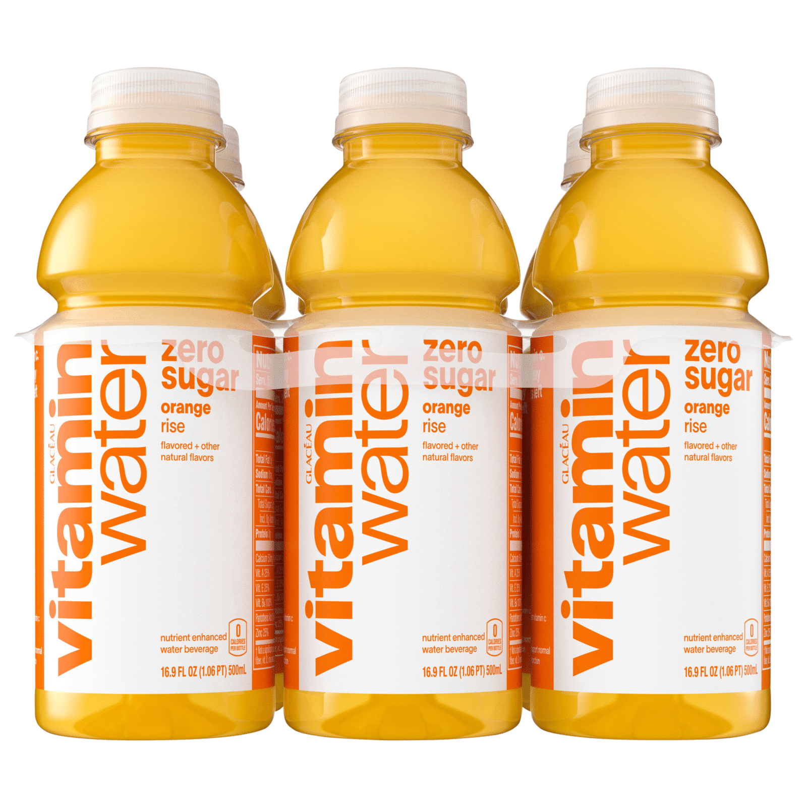 Glaceau Vitaminwater Zero Sugar Enhanced Water Beverage Rise Orange