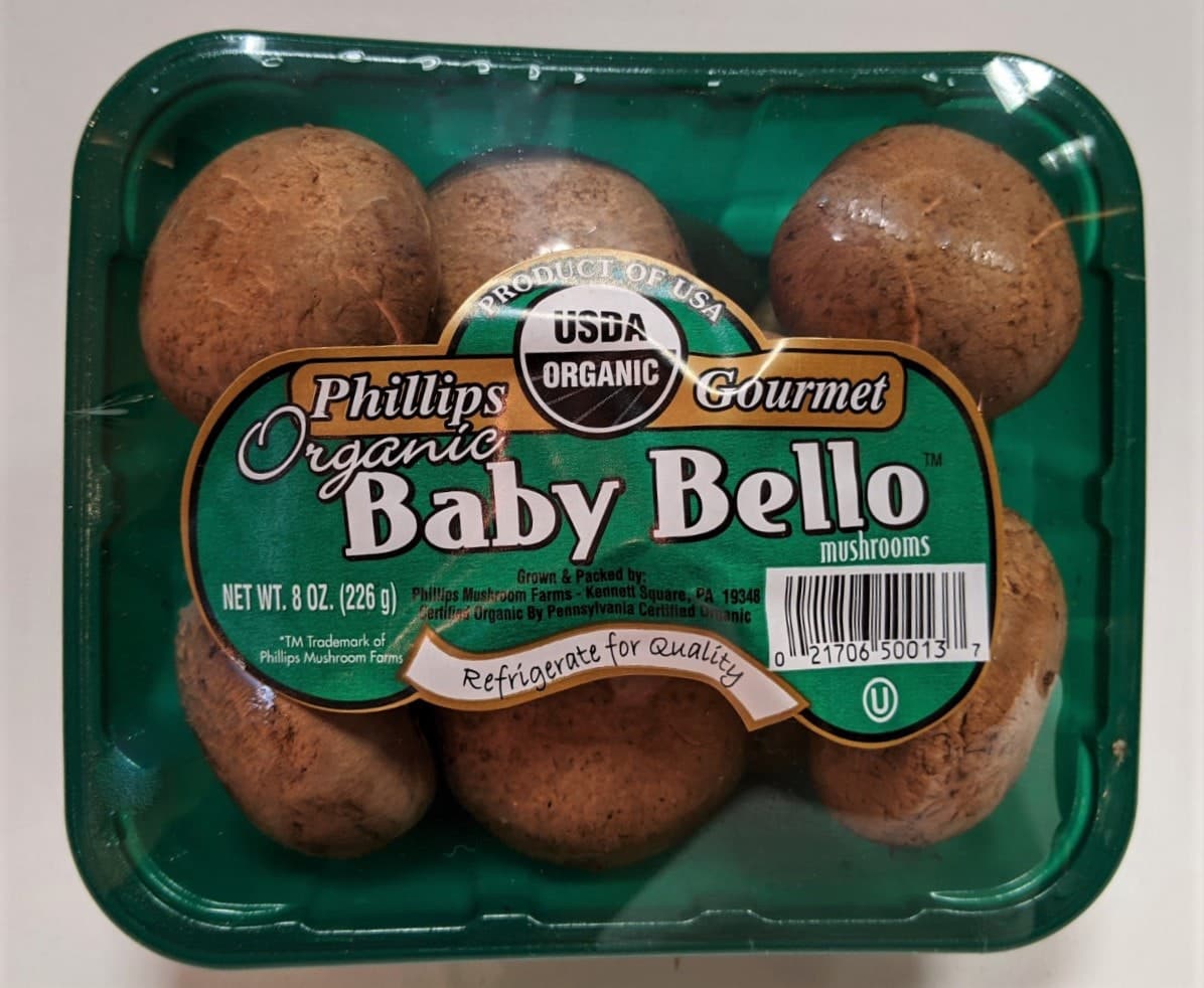 Phillips Gourmet Baby Bella Mushrooms Organic